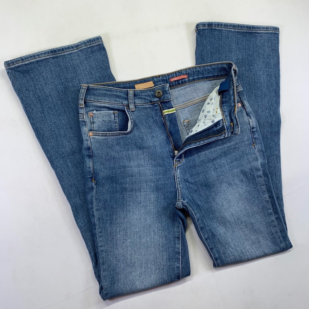 Pilcro and the Letterpress Flare Jeans Womens‎ 29x31 Anthropologie Medium Wash